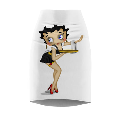 Flirty Betty Boop Image Falda lápiz para mujer