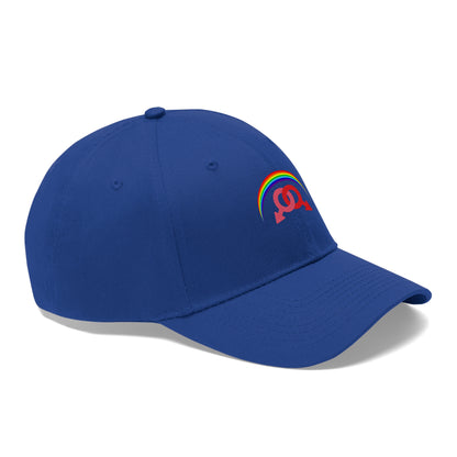 Pride Embroided Twill Hat- Man or Woman Adult
