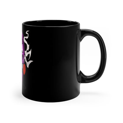 RoyalArch5 Mascot (Tiki) Taza negra impresa de 11 oz