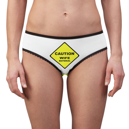 CAUTION Wife Material-Adult  Woman Briefs