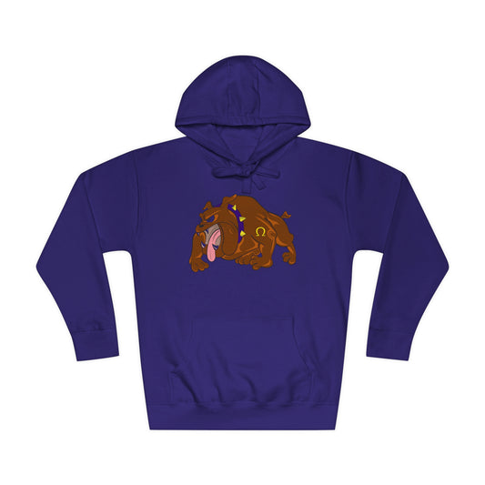 Dawg Unisex Fleece Hoodie With Front And Back Print- Adult Man or Woman