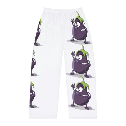 Men's Waving Egg Plant'  Printed Pajama Pants