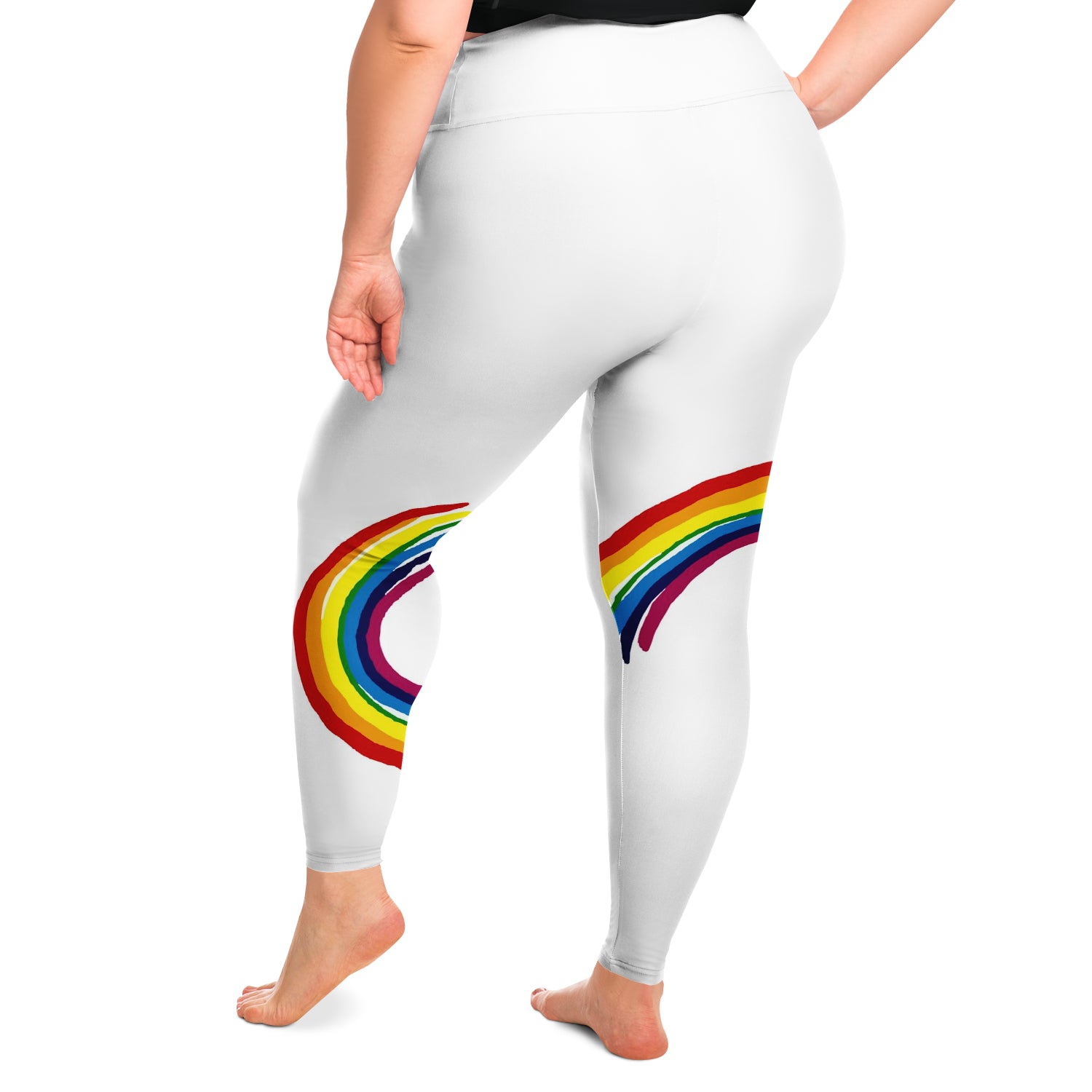 Plus Size Leggings Rainbow