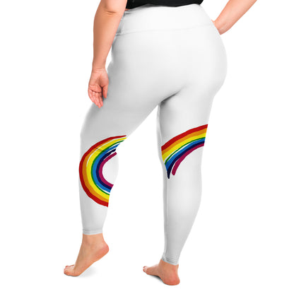 Pride Rainbow Womans Plus Size Leggings