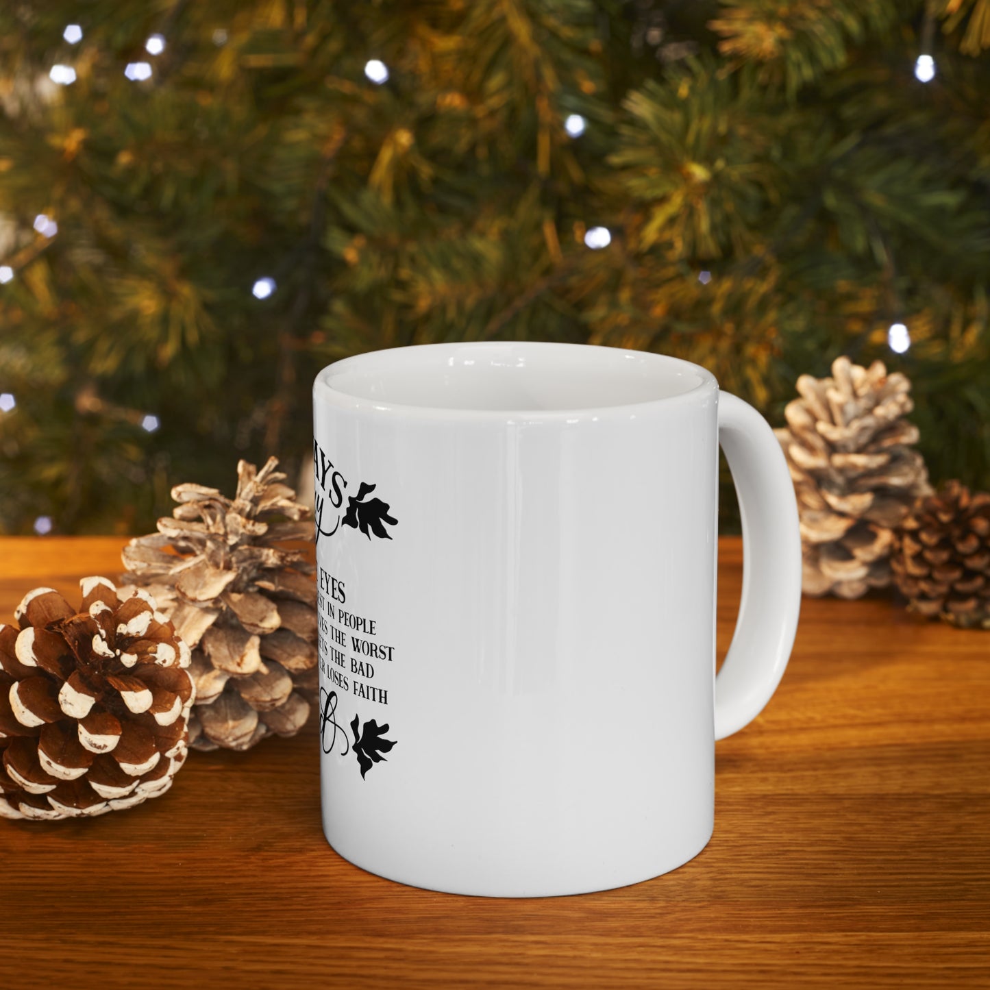 Pray Ceramic Mug 11oz