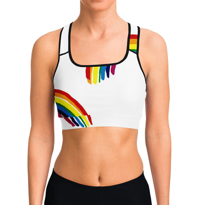 Pride Rainbow Sports Bra