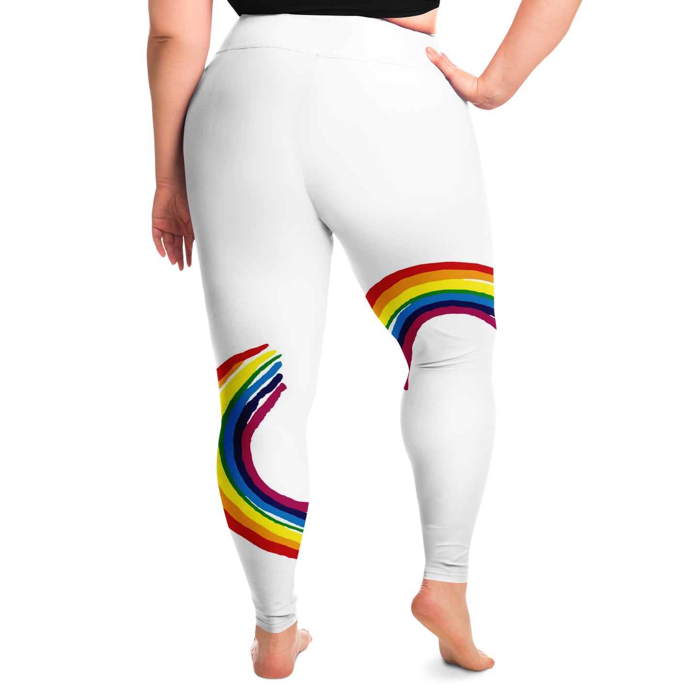 Pride Rainbow Womans Plus Size Leggings