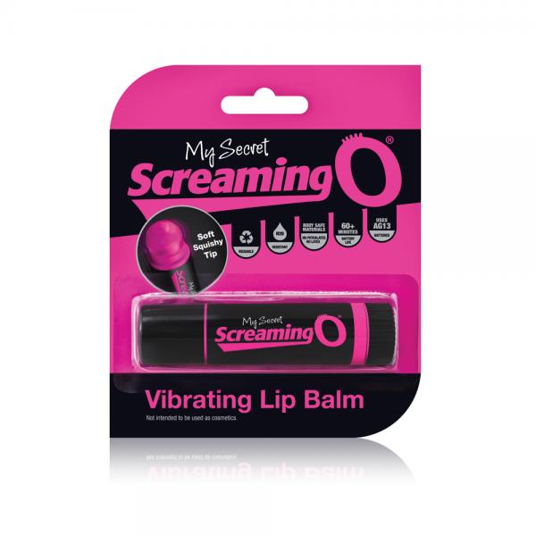 Doorbuster! Screaming O Vibrating Lip Balm a chic and discreet super-powered, mini vibrator disguised as lip balm with a soft rounded tip.