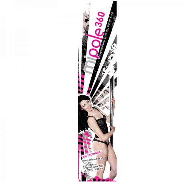 Mi-pole Professional Spinning Dance Pole 7 ft 6 inches to 9ft. Comes With Pads, Assembly Tools and Carrying Case