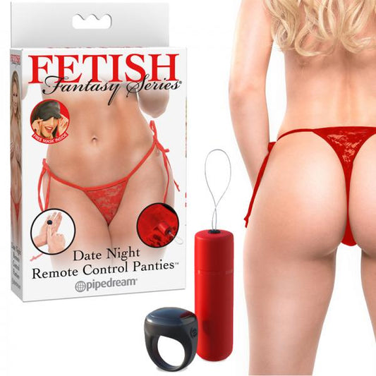 Fantasy Date Night Remote Control Panties  Red