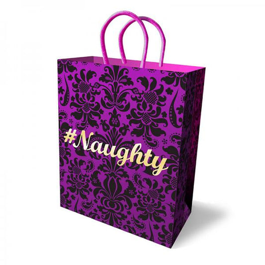 Naughty Gift Bag Purple 10 inches