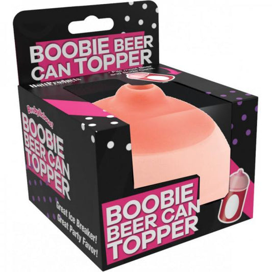 Boobie Beer Can Topper This perfectly rounded little boobie will be sure to cause hysterical laughter