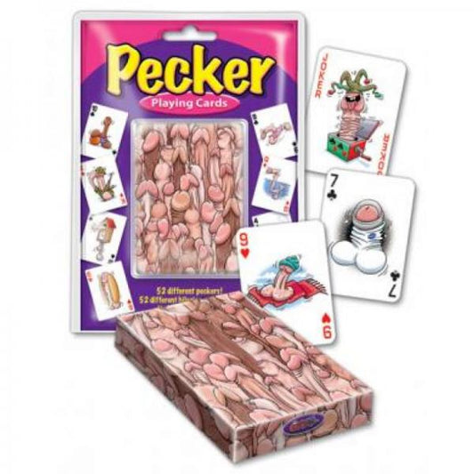 Funny Peckers Playing Cards This funny penis-themed deck has 52 different hilarious pecker illustrations