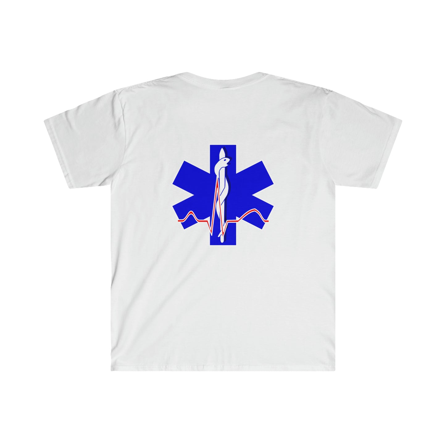 Para Medic Unisex Softstyle Short Sleeve T-Shirt Front and Back Print