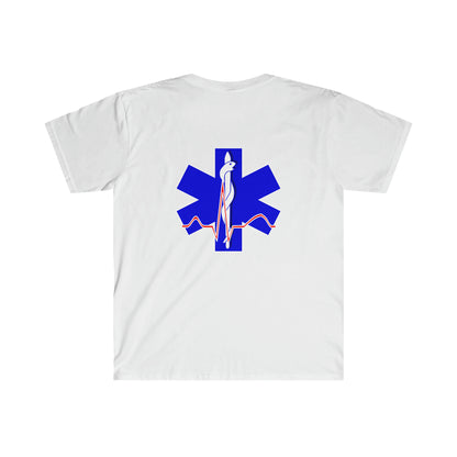 Para Medic Unisex Softstyle Short Sleeve T-Shirt Front and Back Print