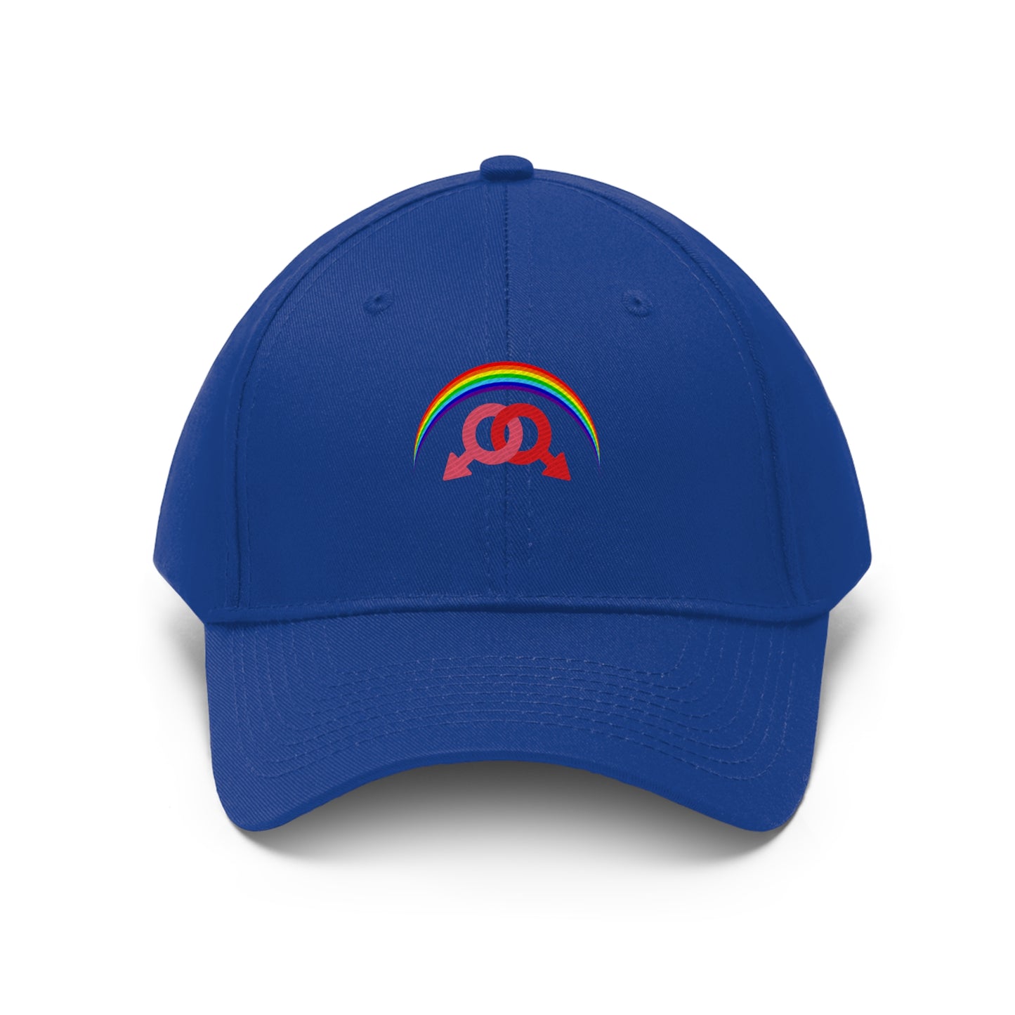 Pride Embroided Twill Hat- Man or Woman Adult