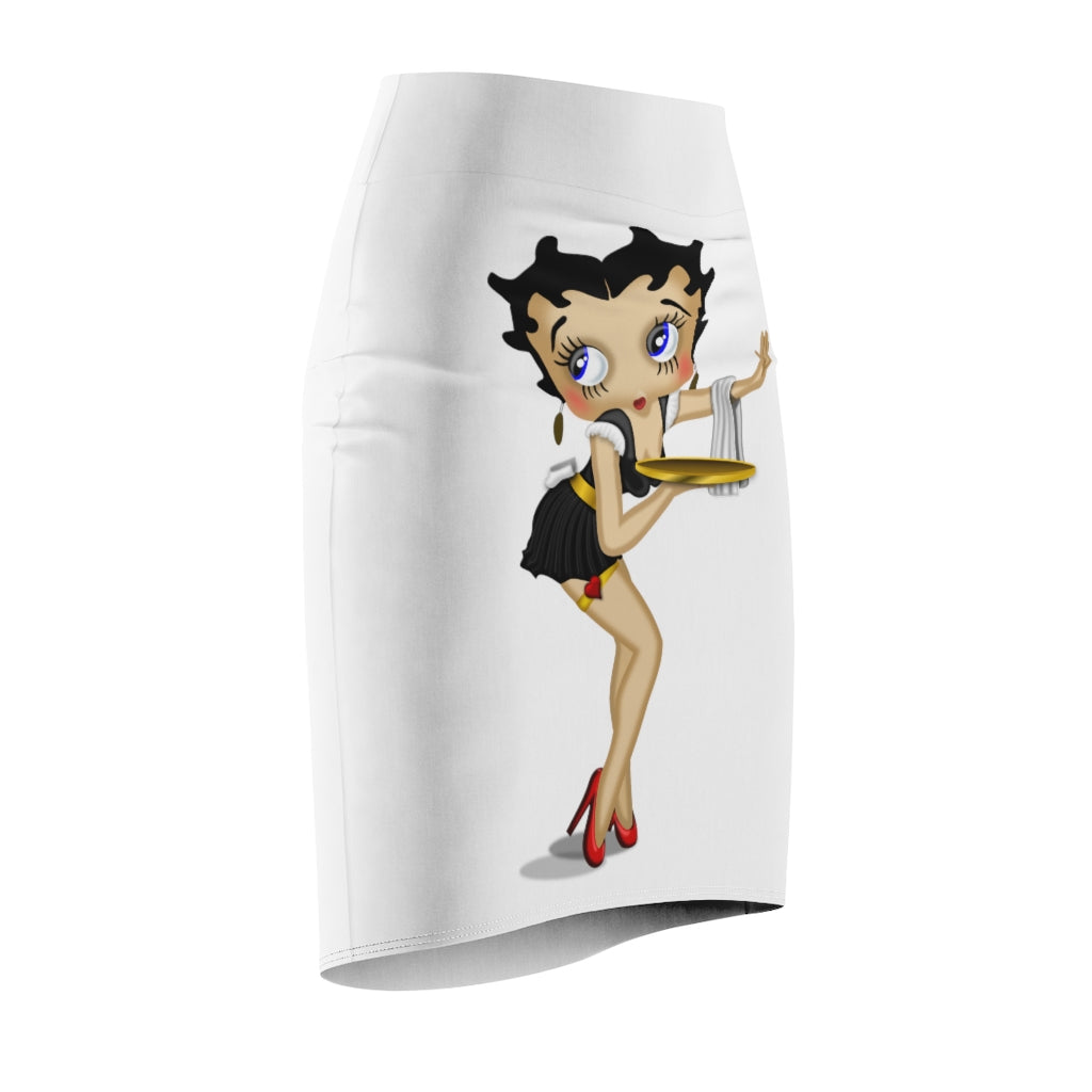 Flirty Betty Boop Image Falda lápiz para mujer