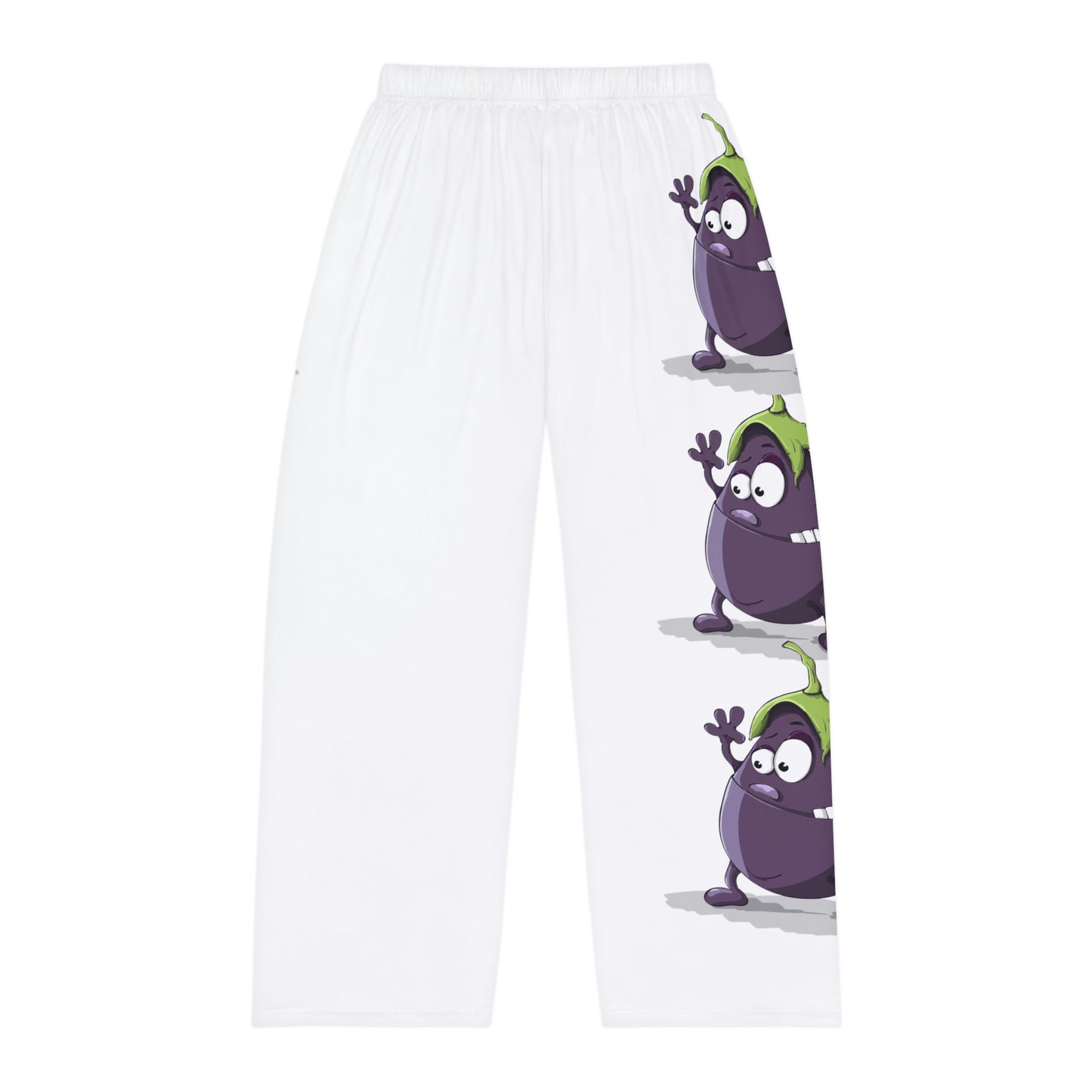 Men's Waving Egg Plant'  Printed Pajama Pants