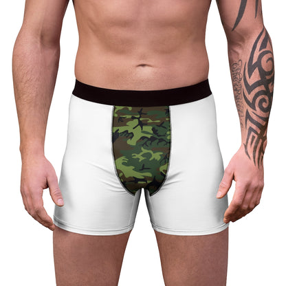 Men's Boxer Briefs With Cameo Design