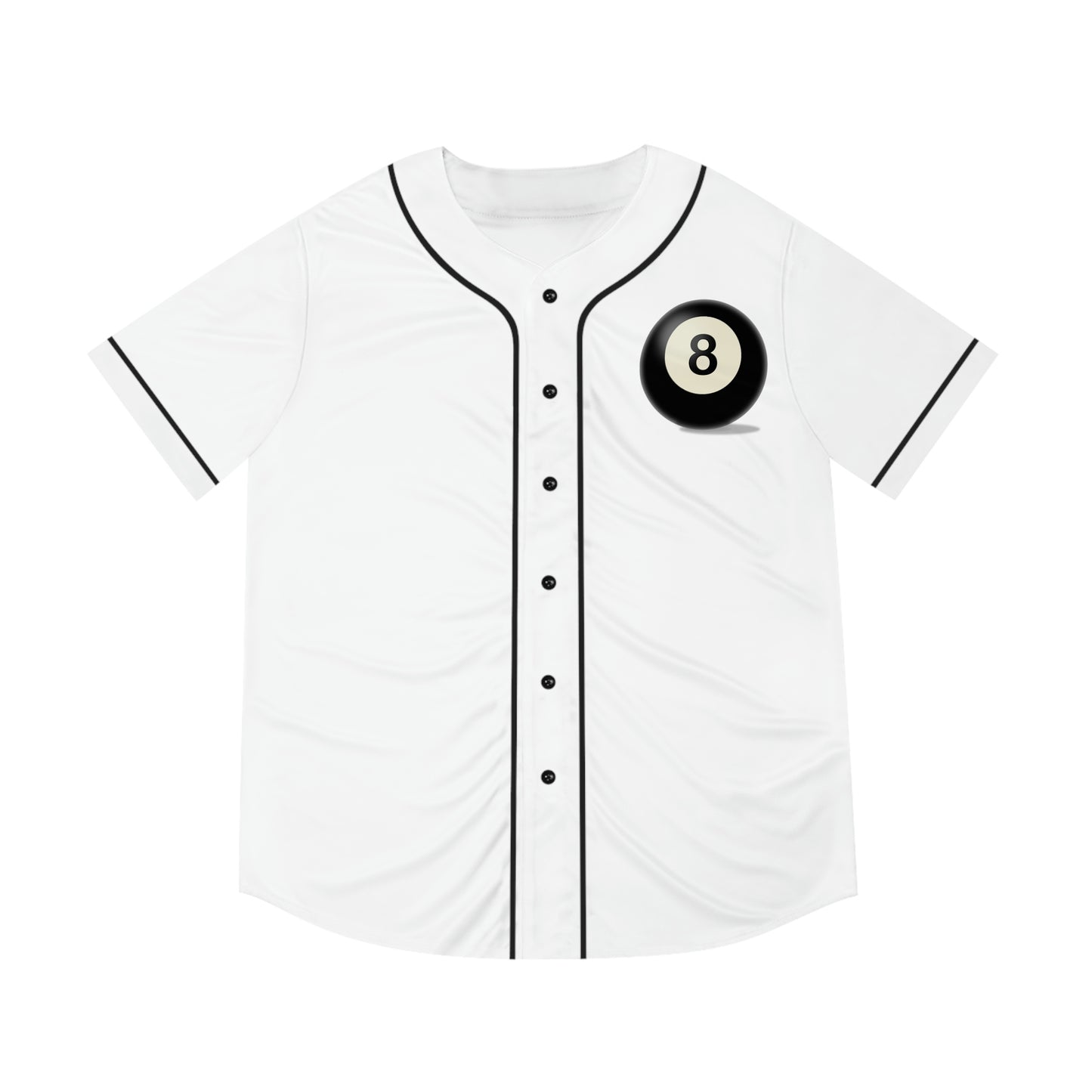 Jersey de béisbol de 8 bolas para hombre