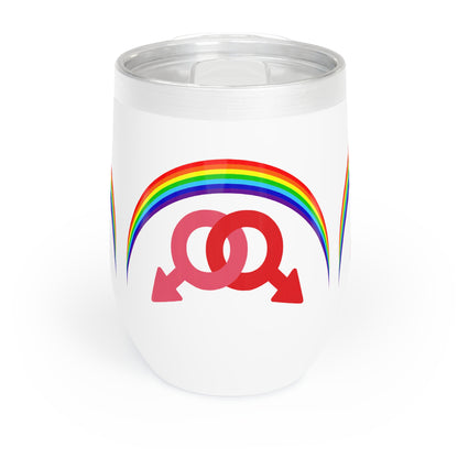 Male Pride Chill Wine 12oz.  Tumbler