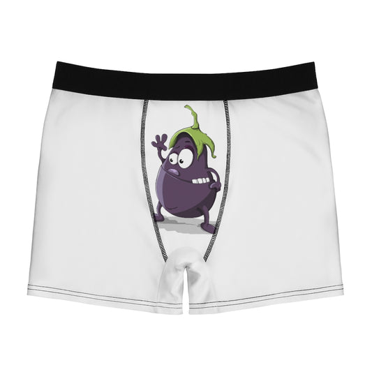 Waving Egg Plant Men's Boxer Briefs