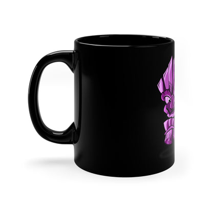 RoyalArch5 Mascot (Tiki) Taza negra impresa de 11 oz