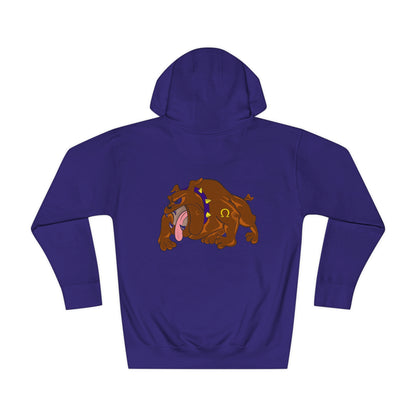 Dawg Unisex Fleece Hoodie With Front And Back Print- Adult Man or Woman