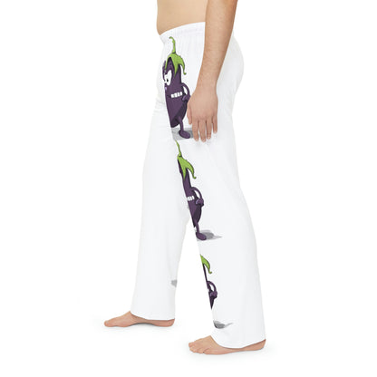 Men's Waving Egg Plant'  Printed Pajama Pants