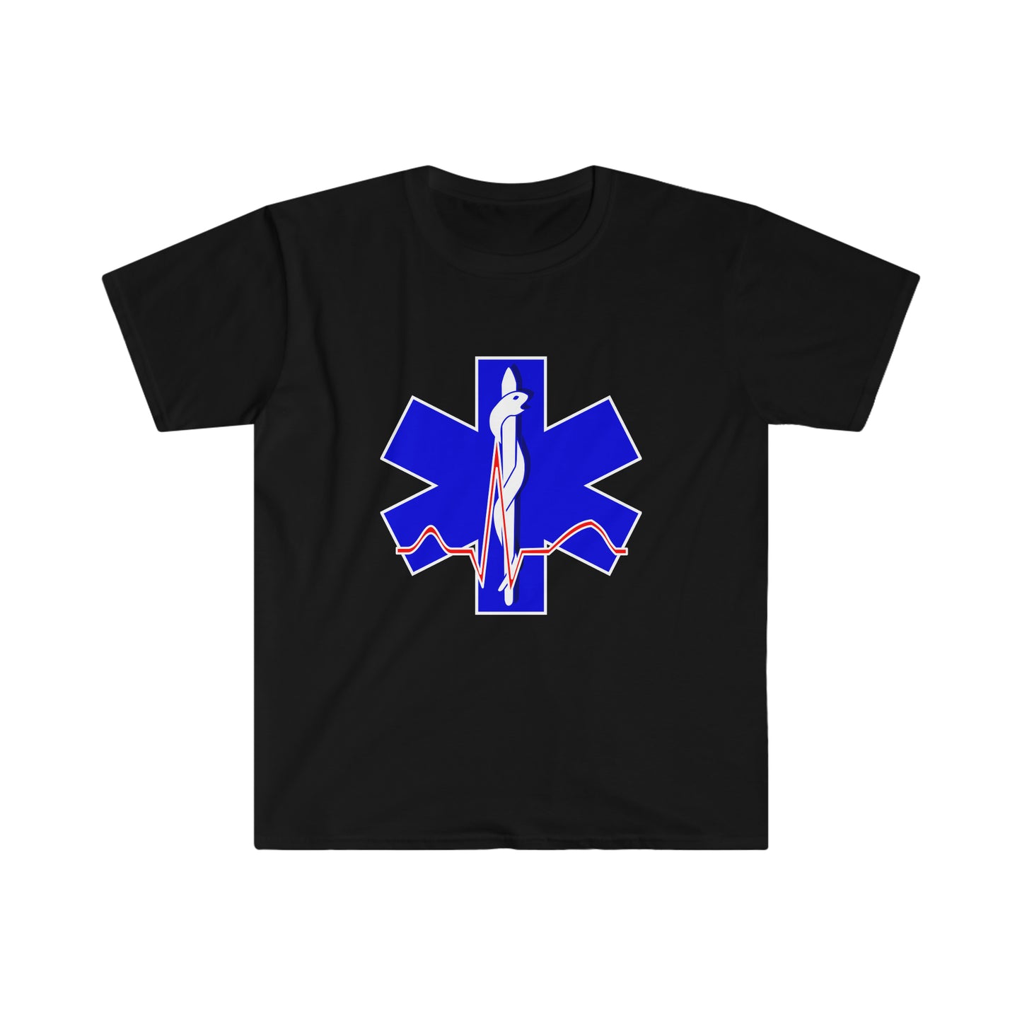 Para Medic Unisex Softstyle Short Sleeve T-Shirt Front and Back Print