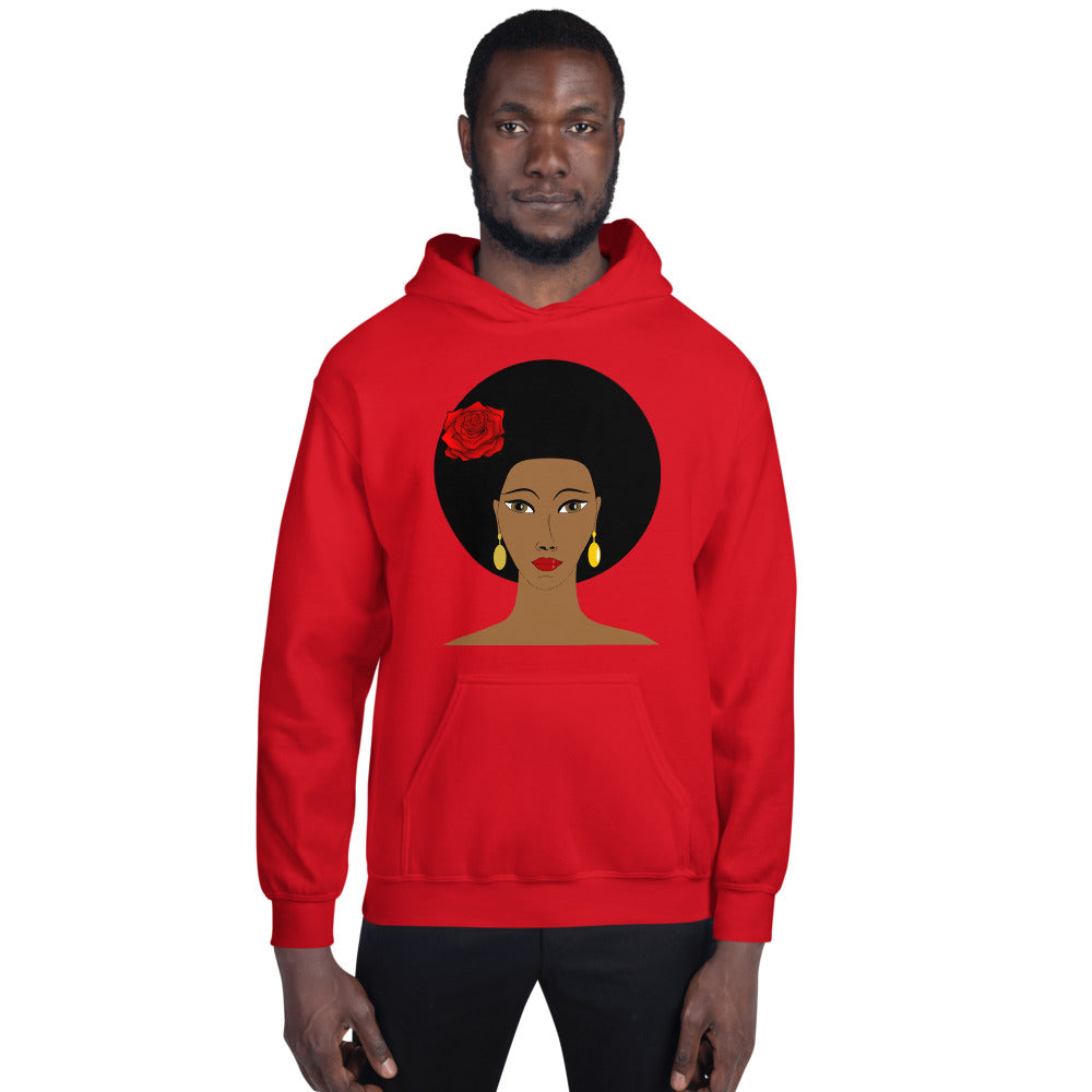 Sudadera con capucha afro unisex