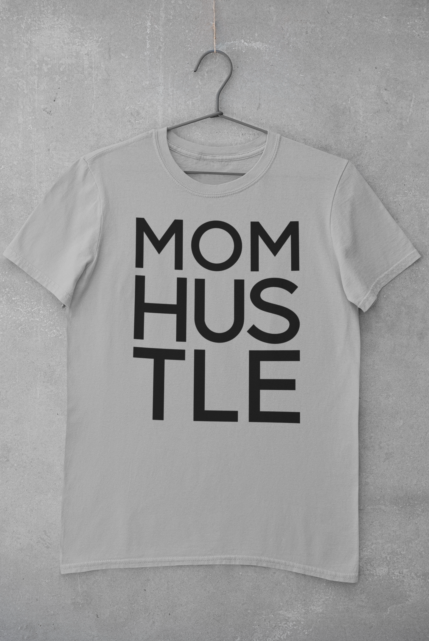 ' MOM HUSTLE' Adult Short Sleeve T-shirt Combed Ring Spun Cotton/ Polyester 4.06oz