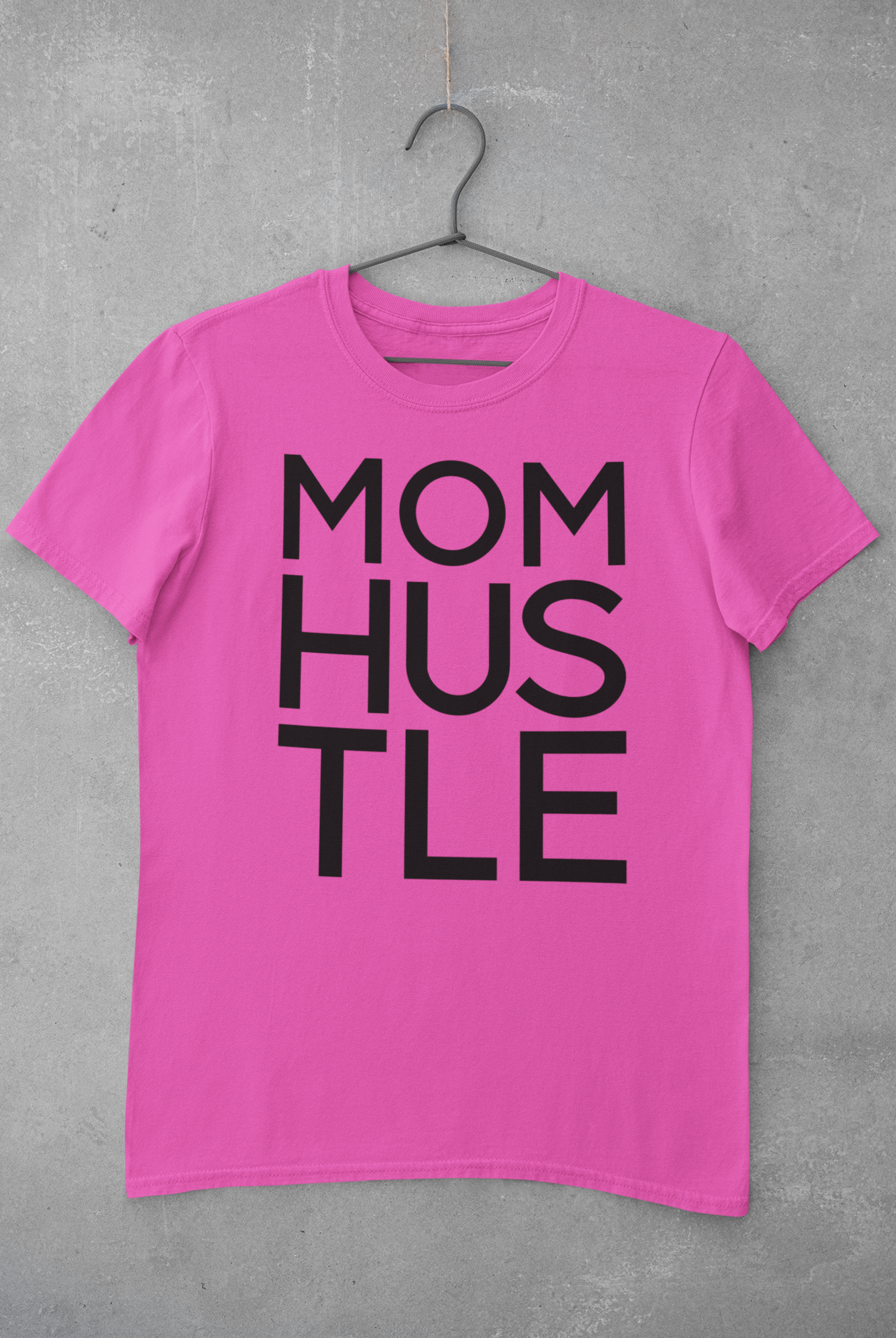 ' MOM HUSTLE' Adult Short Sleeve T-shirt Combed Ring Spun Cotton/ Polyester 4.06oz