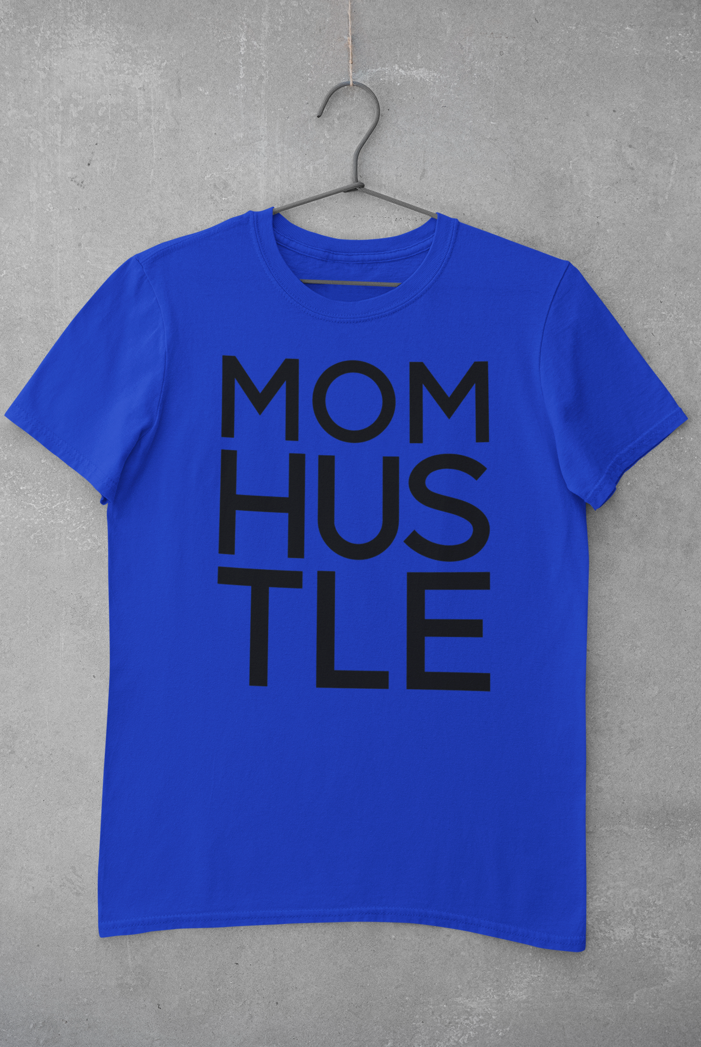 ' MOM HUSTLE' Adult Short Sleeve T-shirt Combed Ring Spun Cotton/ Polyester 4.06oz