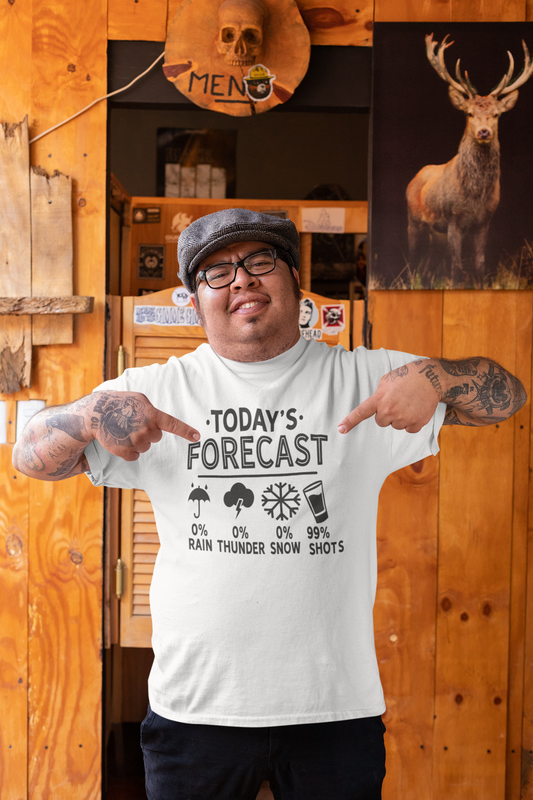 Forecast 99% Shots Camiseta de manga corta unisex para adulto 