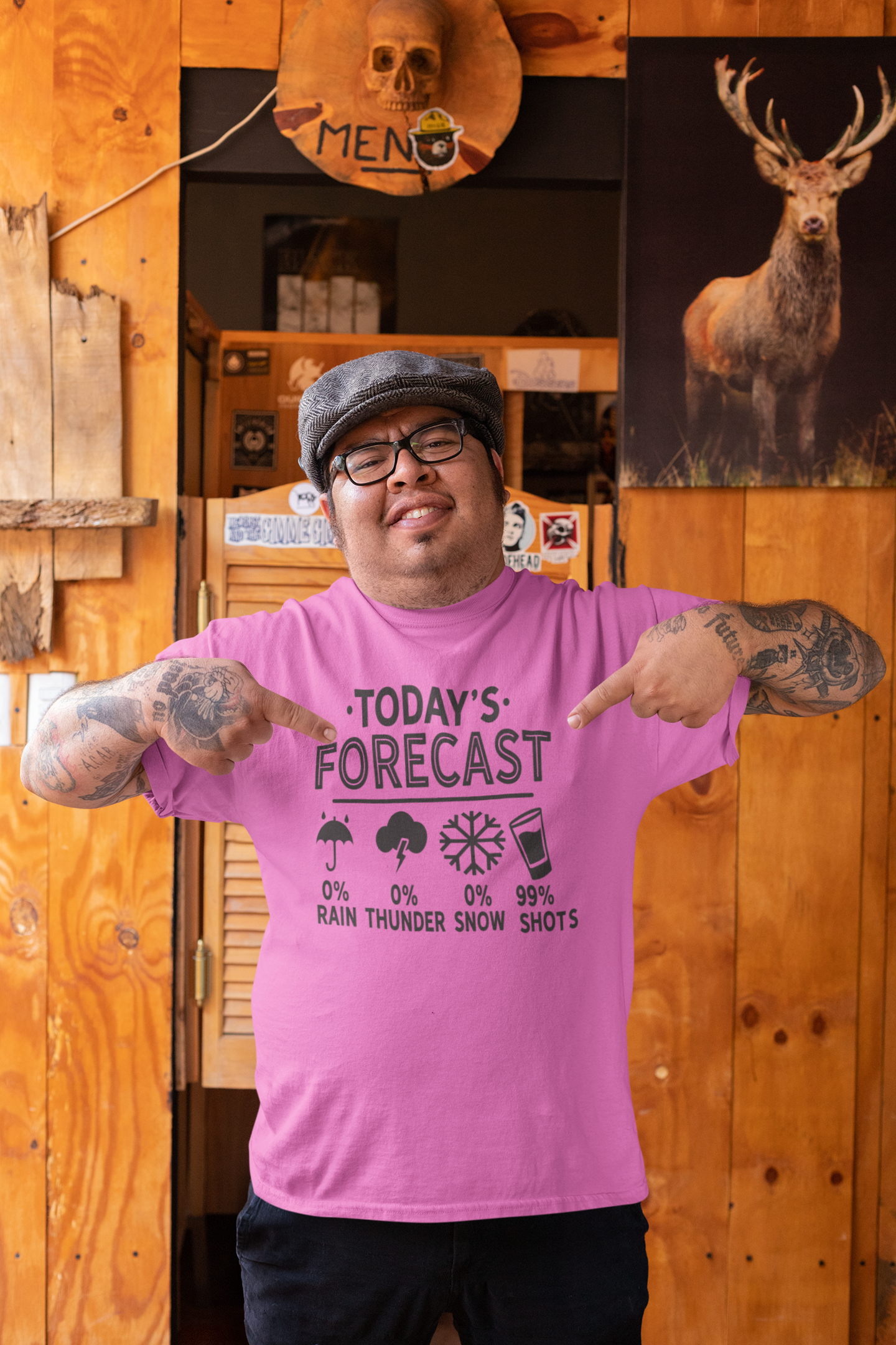 Forecast 99% Shots Camiseta de manga corta unisex para adulto 