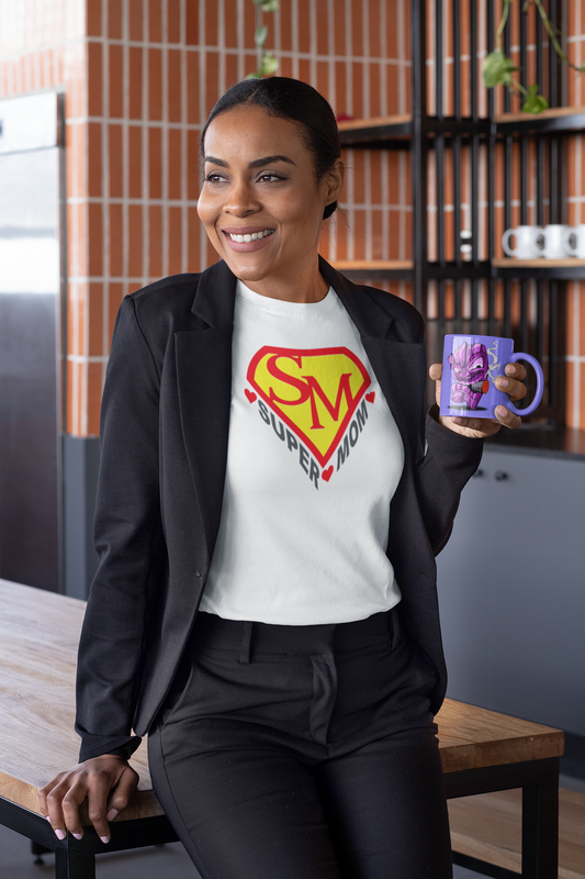 ' Super Mom ' Adult Unisex Short Sleeve T-shirt